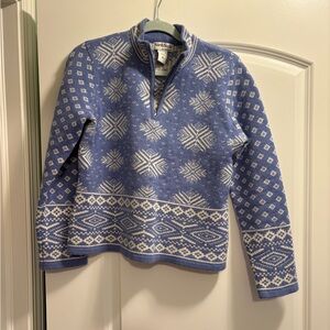 North Style wool quarter zip sweater size medium